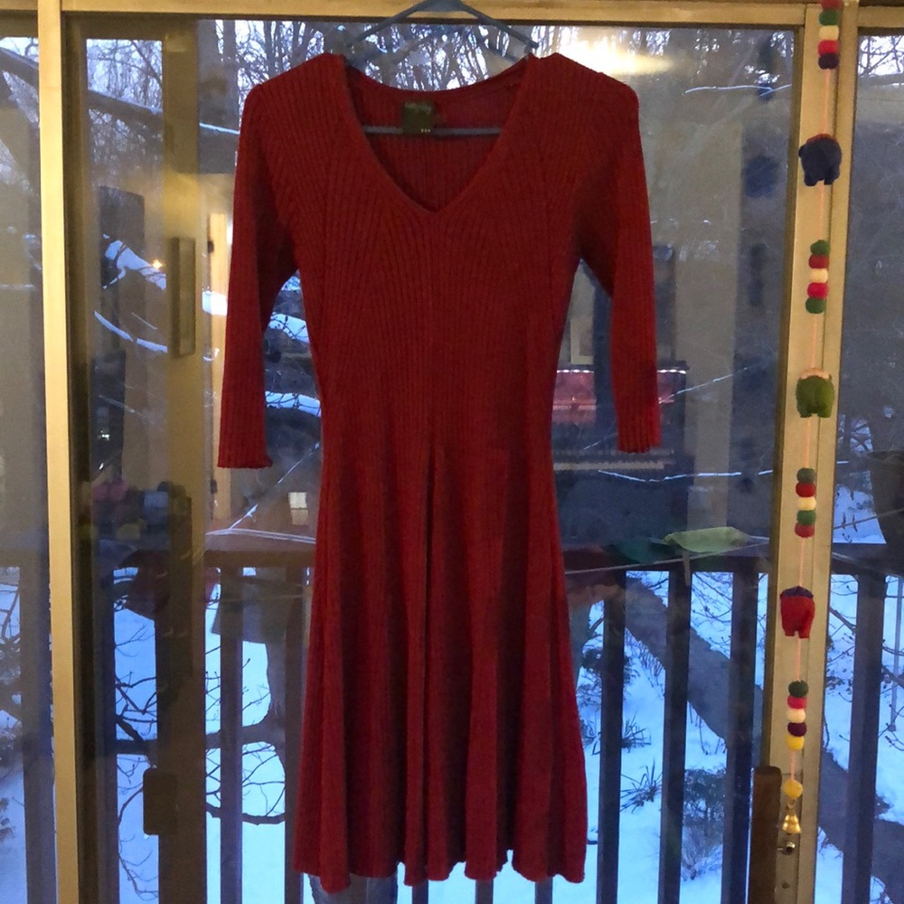 Never Been Worn Red Sweater Dress